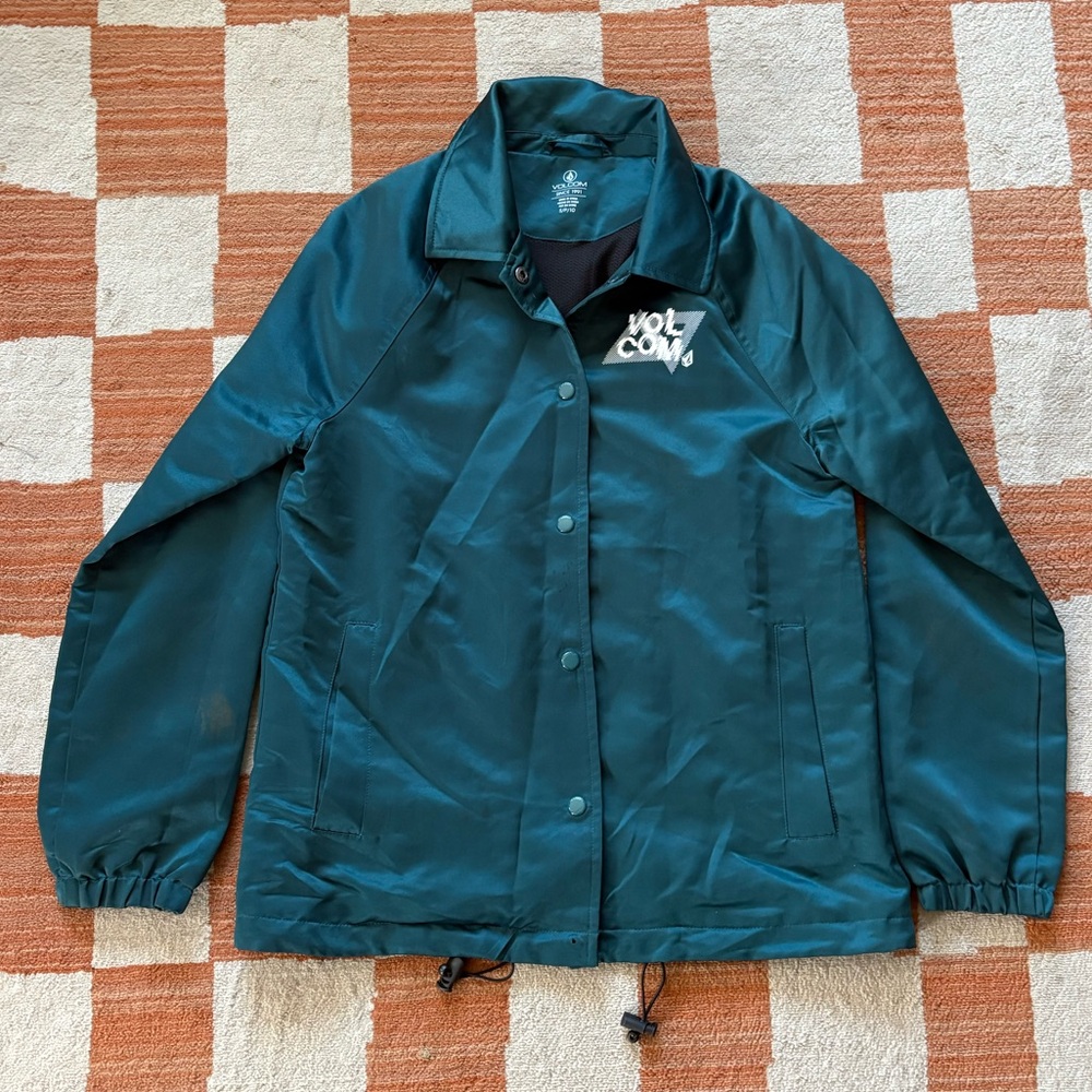 Volcom Dark Teal Windbreaker